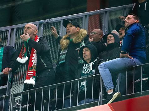 Ferencvárosi szurkolók a Red Bull Arénában
