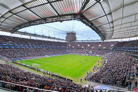 Deutsche Bank Park stadion légifelvétele