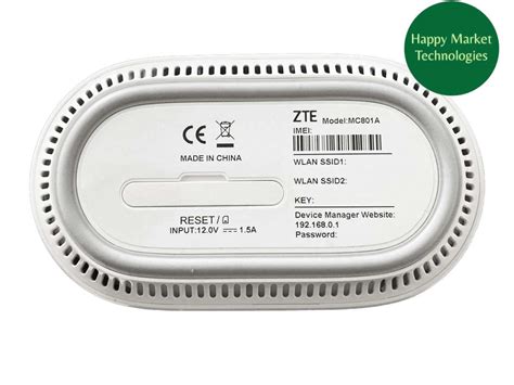 ZTE MC801A router előlapi és hátlapi nézet