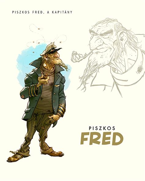A Piszkos Fred, a kapitány társasjáték doboza és elemei