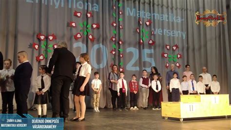 Matematikai verseny díjátadó ünnepség