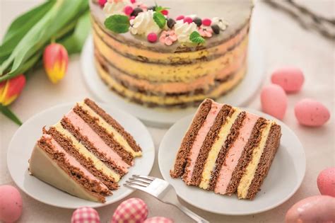 Négy ízű torta szelet