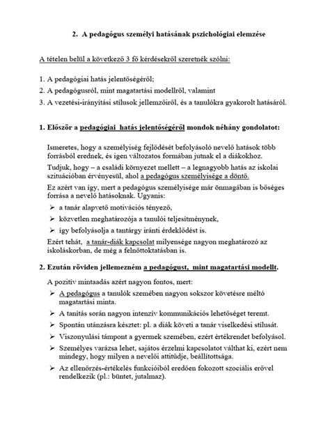 Pszichológiai személyiségprofil elemzése