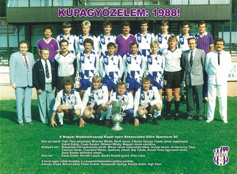A Békéscsabai Előre csapatképe a közelmúltból