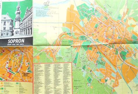 Sopron sportlétesítményeit ábrázoló térkép
