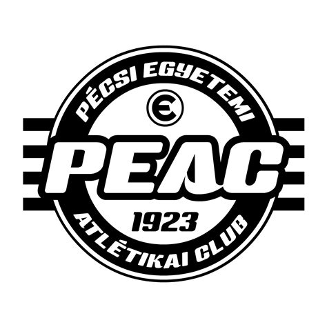 A Pécsi Egyetemi Atlétikai Club logója