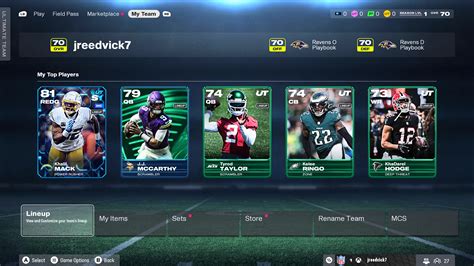 Madden Ultimate Team kártyák és csapatépítés