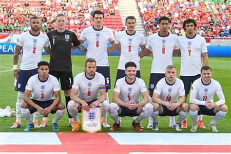 Angol labdarúgó válogatott formációja