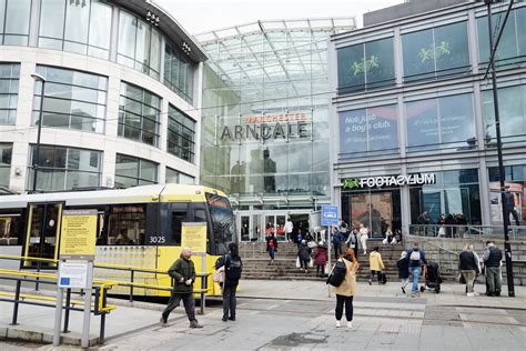 Manchester Arndale bevásárlóközpont külső nézet