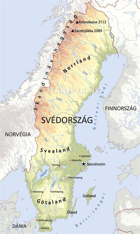 Svédország labdarúgó klubjainak elhelyezkedése térképen