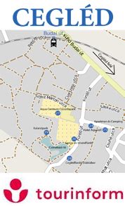 Cegléd város térképe
