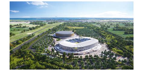 A tervezett új Victoria Stadion látványterve