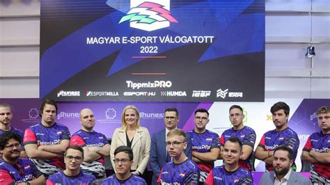 A Magyar E-sport Szövetség logója és nemzeti válogatott