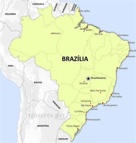 Térkép: Brazília, Paraná állam, Curitiba és Cascavel elhelyezkedése