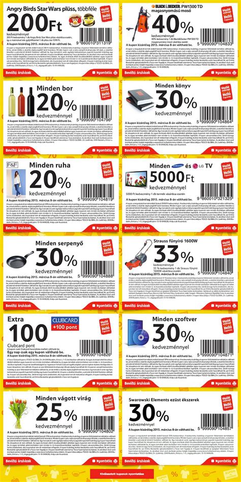 Tesco ajándékutalvány és kuponok
