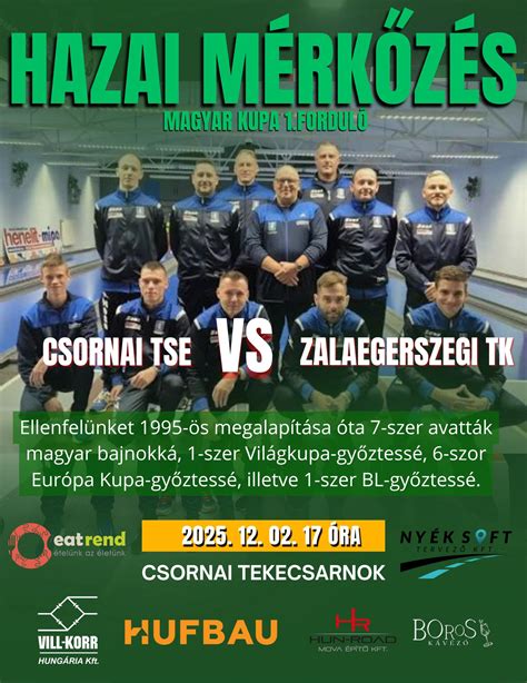 Korszerű csornai tekecsarnok