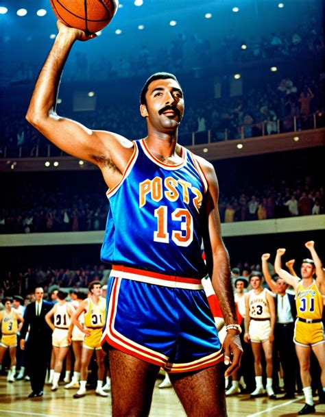 Wilt Chamberlain mérkőzés közben