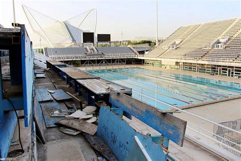 Elhagyatott olimpiai létesítmény Athénban