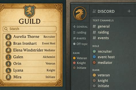 Shakes and Fidget guild members list with ranks