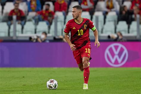 Eden Hazard in action for the Belgium national team