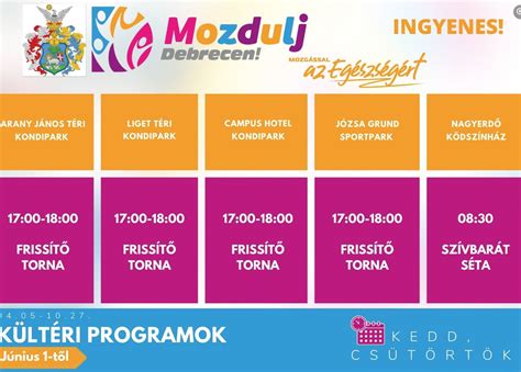 Mozdulj, Debrecen! Iskolaprogram logó