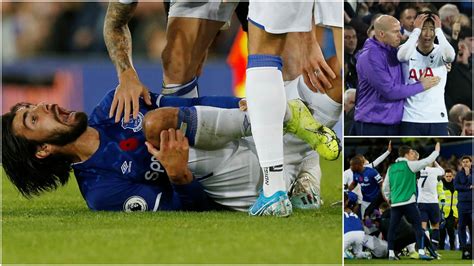 André Gomes sérülése a Tottenham-Everton mérkőzésen