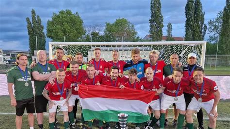 Minifutball válogatott ünneplése