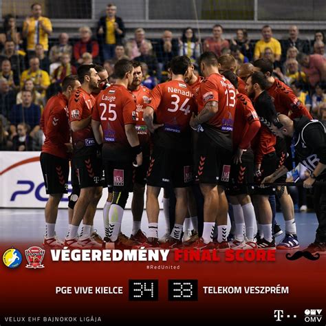 Telekom Veszprém mérkőzés a Bajnokok Ligájában