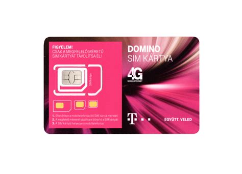 T-Mobile Domino SIM kártya csomagolás