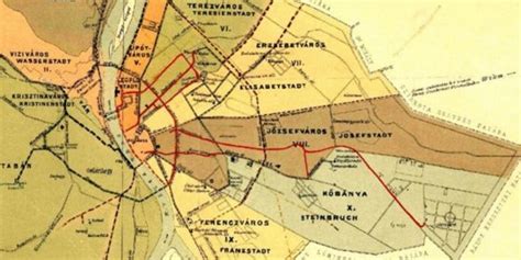 Ferencváros térképe a 19. század végén