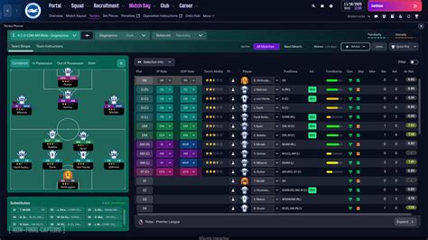 Football Manager 2026 felületének összehasonlítása