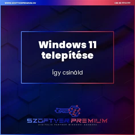Windows 11 telepítő felület