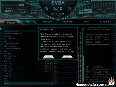 EVGA UEFI felülete