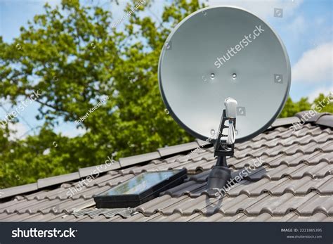 Satellite dish for TV reception