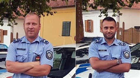 Két rendőr, akik életet mentenek egy jégen összeesett kollégájuknak