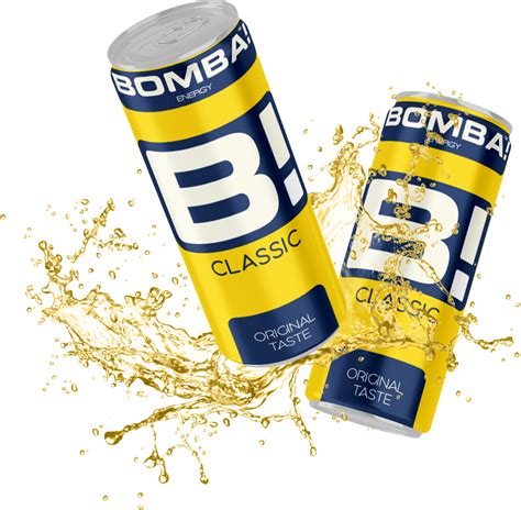 Nagy László a Bomba! Energy Drink logójával