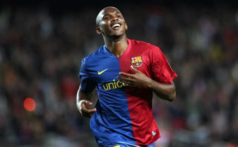 Samuel Eto'o, a Barcelona első góljának szerzője