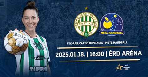 FTC-Rail Cargo Hungaria vs Metz Handball mérkőzés plakátja