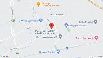 Térkép a Molnár Bertalan Vid MK csarnok elhelyezkedéséről