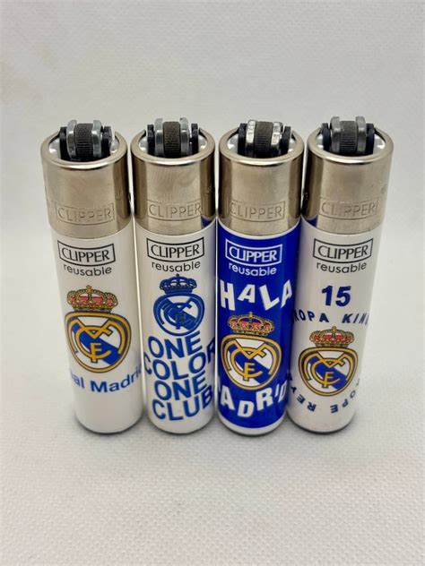 Real Madrid címer és Clipper gyújtó