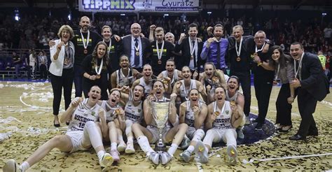 Sopron Basket ünneplés a magyar bajnoki cím megszerzése után