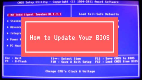 BIOS frissítés folyamata
