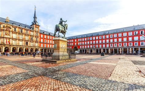 A madridi Plaza Mayor tér képe