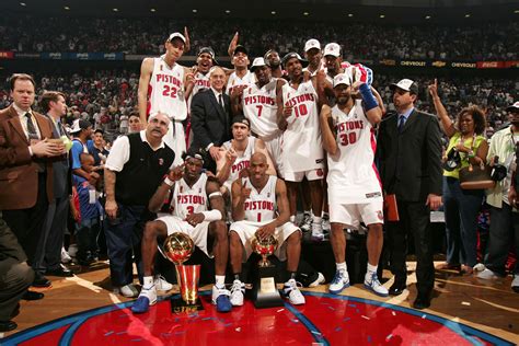 A 2004-es Detroit Pistons bajnokcsapat ünneplése