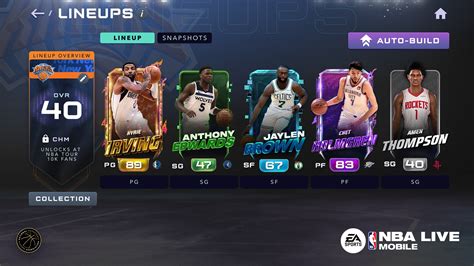 NBA Live Mobile ikonikus játékosok gyűjteménye