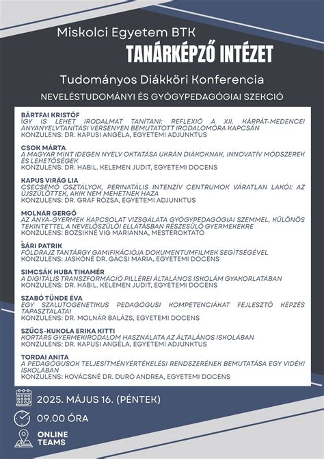 Egyetemi sport tudományos konferencia