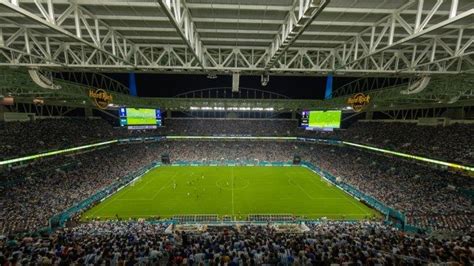 A Hard Rock Stadion Miamiban, ahol a Villarreal-Barcelona mérkőzést rendezték volna