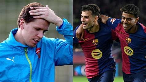 Lamine Yamal és Wojciech Szczesny