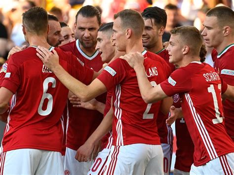 A magyar U18-as válogatott gólöröme Wales ellen