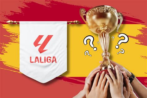 A La Liga logója és a bajnoki trófea